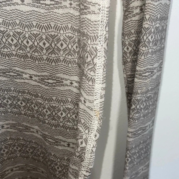 Eddie Bauer Tan & Cream Aztec Print Quarter Zip Sweatshirt Large Women’s - Picture 8 of 13